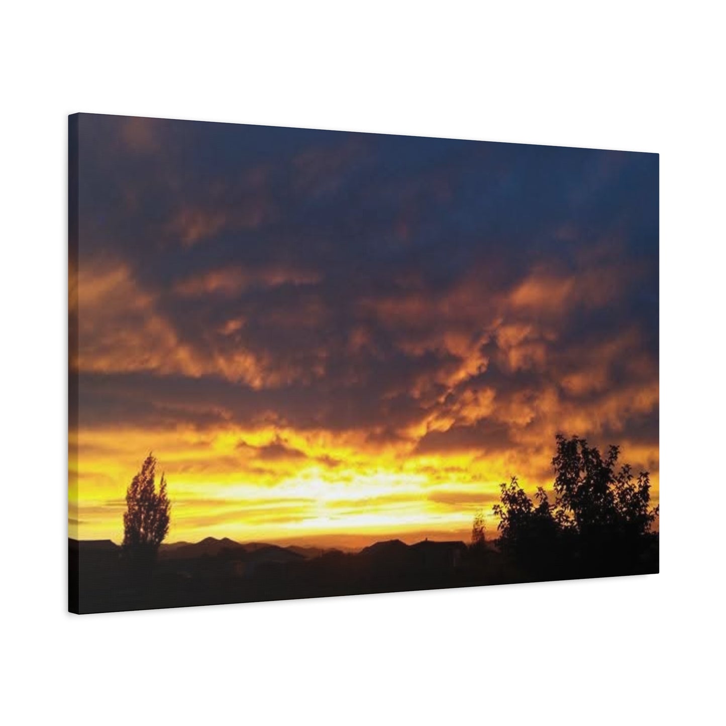 Montana Sunset Canvas Wall Art - Matte Stretched Print, 1.25" Deep