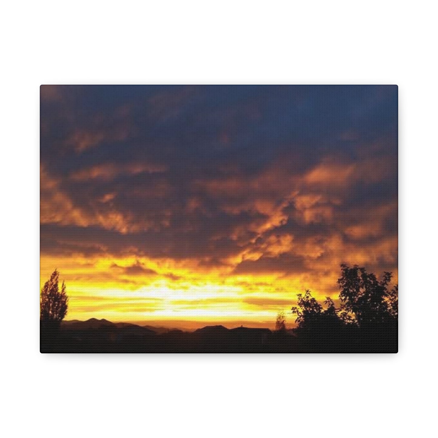 Montana Sunset Canvas Wall Art - Matte Stretched Print, 1.25" Deep