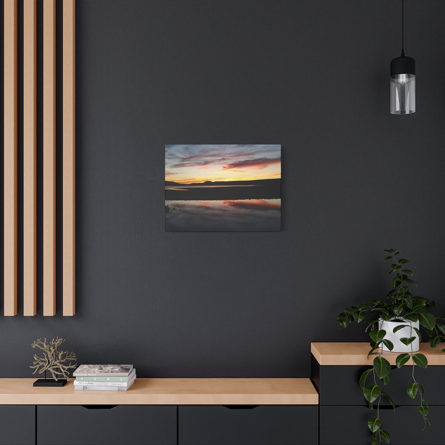 Montana Canyon Ferry Lake Sunset Canvas Wall Art, Serenity Decor, Gift for Nature Lovers, Home Decor, Outdoor Enthusiasts, Art Living Room, Bedroom