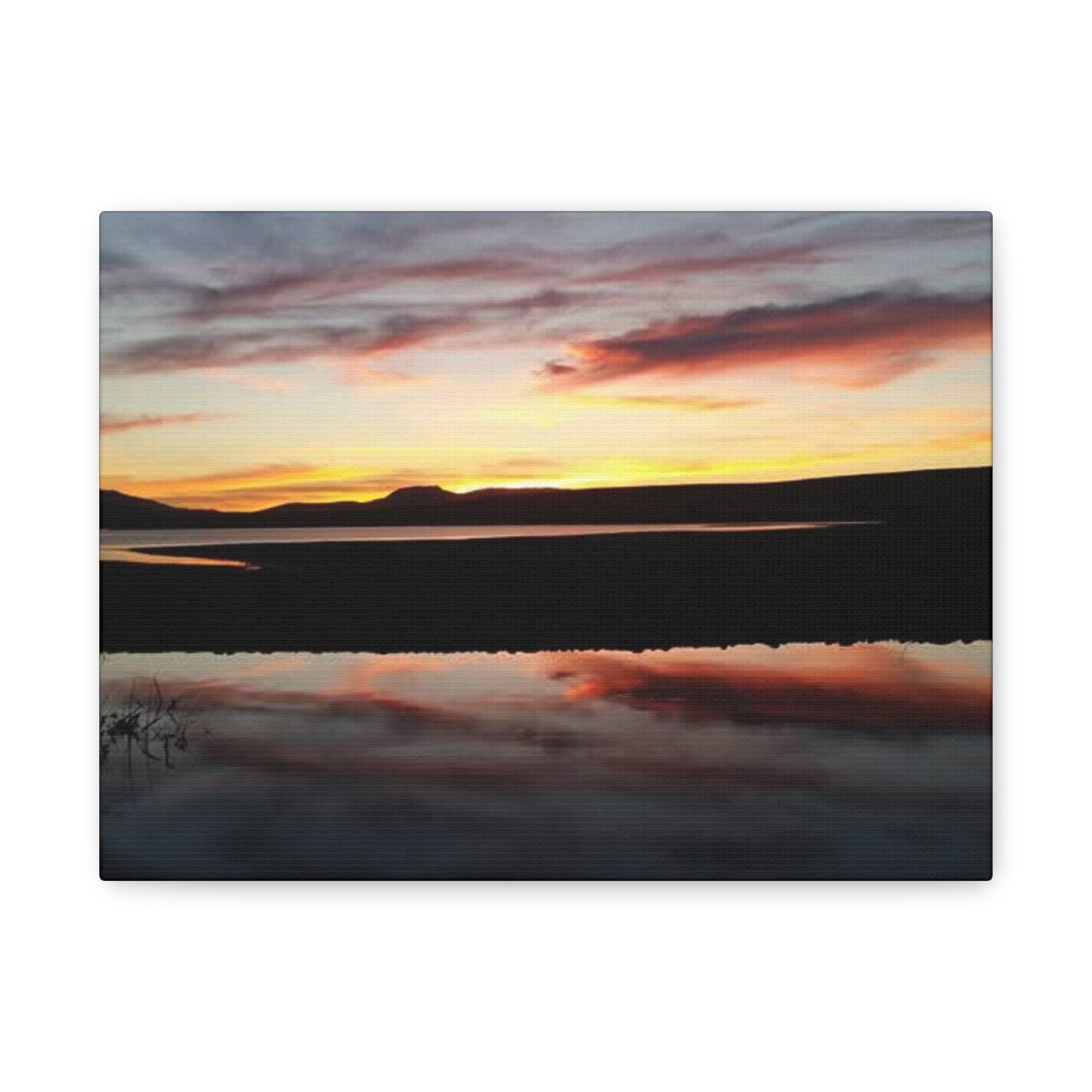 Montana Canyon Ferry Lake Sunset Canvas Wall Art, Serenity Decor, Gift for Nature Lovers, Home Decor, Outdoor Enthusiasts, Art Living Room, Bedroom