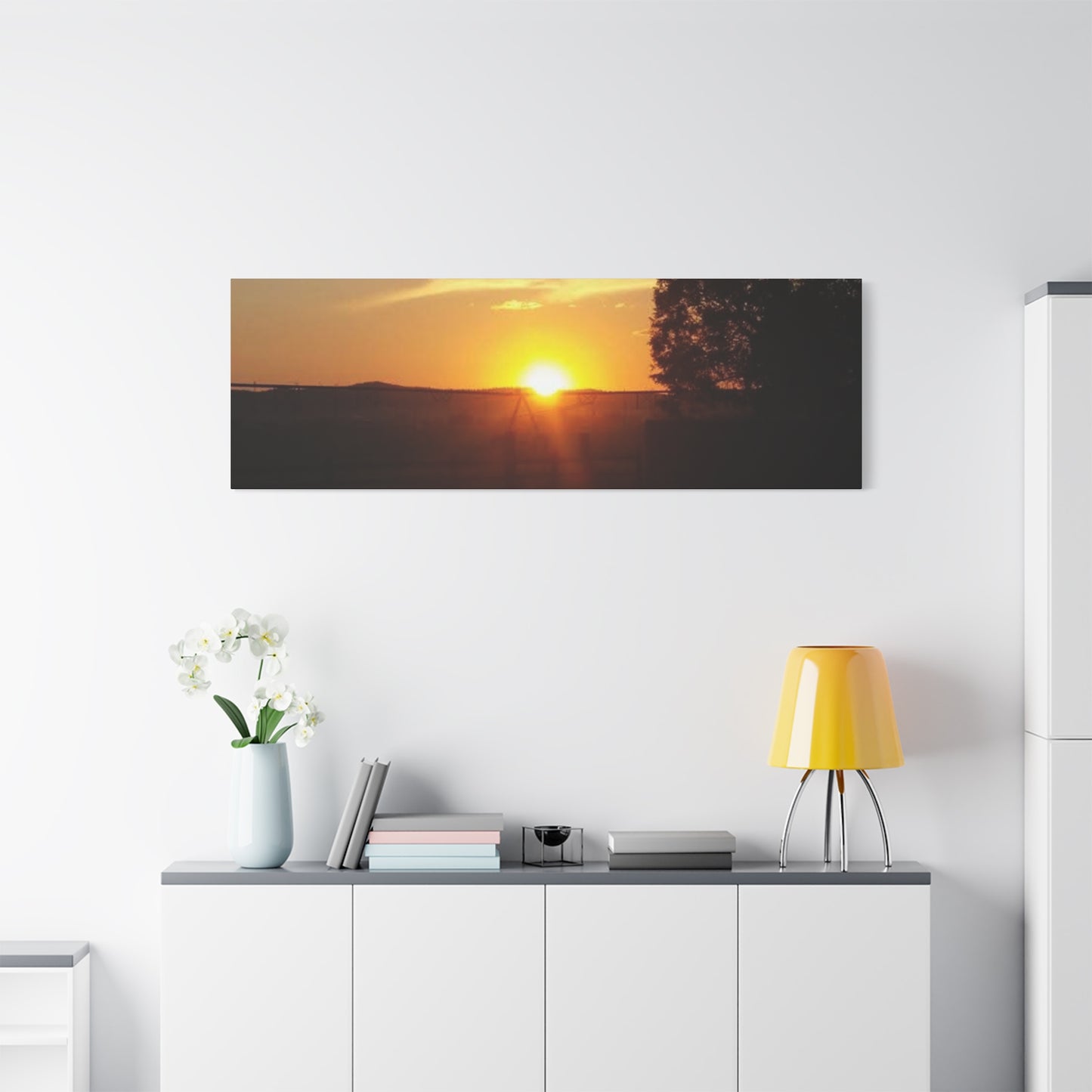 Montana Sunset Matte Canvas Art, Modern Home Decor, Wall Art, Gift for Nature Lovers, Art Print, Bedroom Decor, Landscape Photography