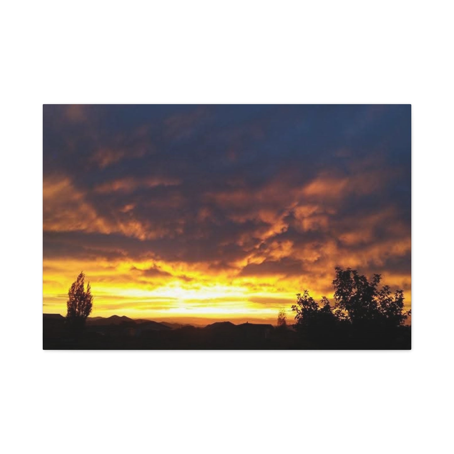 Montana Sunset Canvas Wall Art - Matte Stretched Print, 1.25" Deep