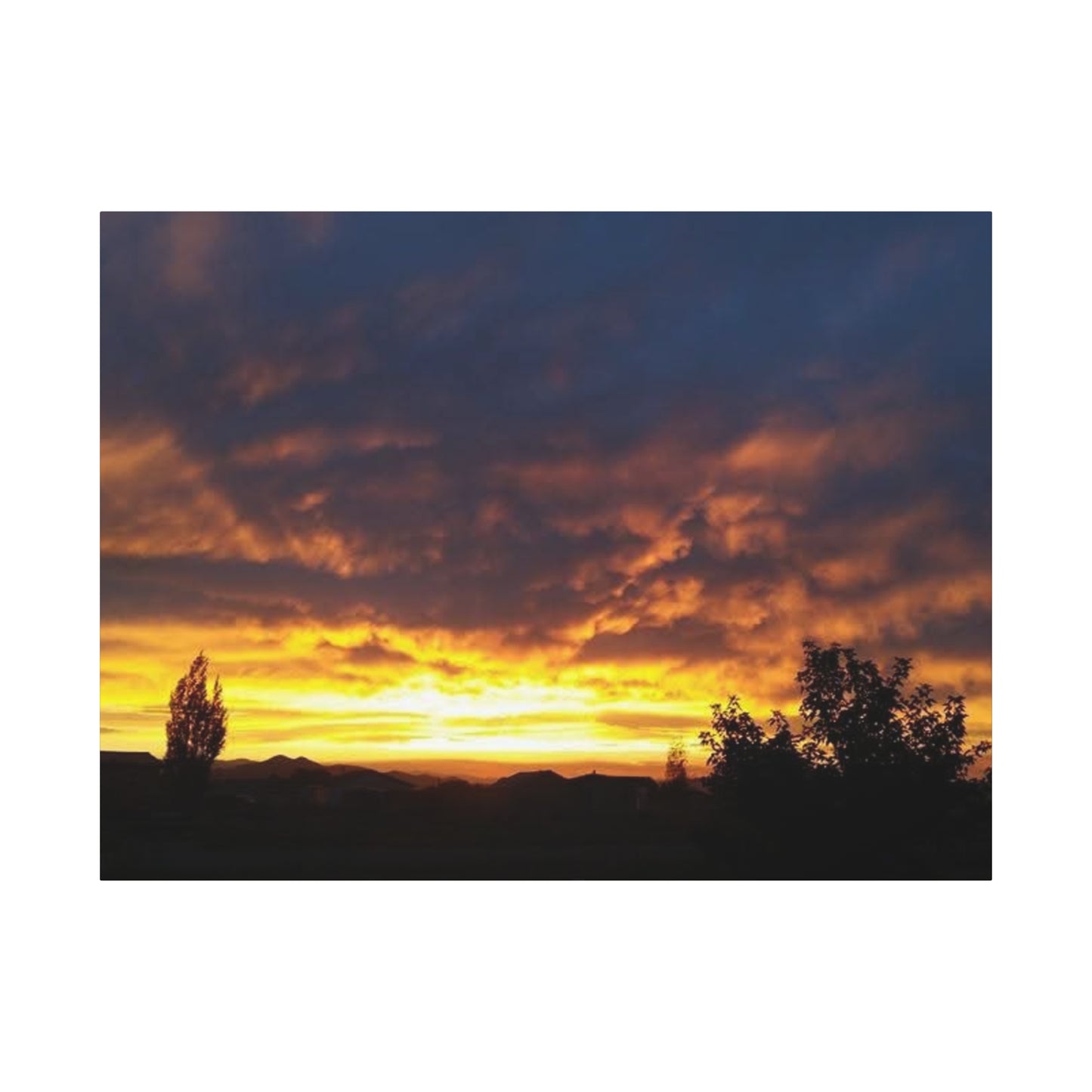 Montana Sunset Canvas Wall Art - Matte Stretched Print, 1.25" Deep