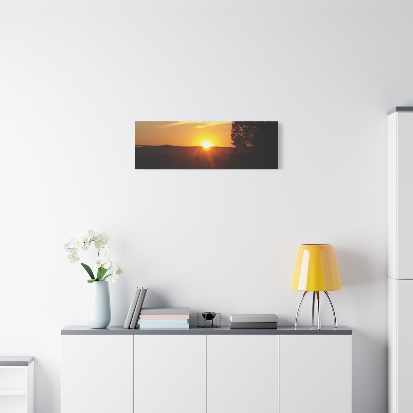 Montana Sunset Matte Canvas Art, Modern Home Decor, Wall Art, Gift for Nature Lovers, Art Print, Bedroom Decor, Landscape Photography