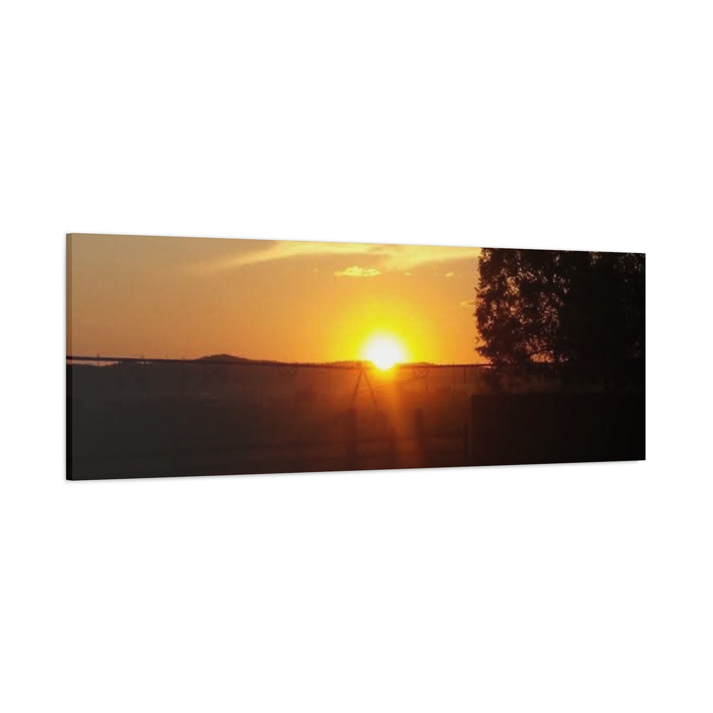 Montana Sunset Matte Canvas Art, Modern Home Decor, Wall Art, Gift for Nature Lovers, Art Print, Bedroom Decor, Landscape Photography