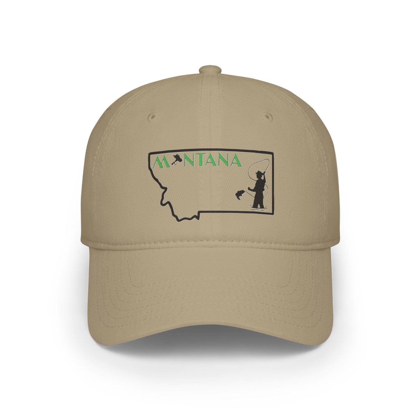 Montana Flyfishing Adventure Low Profile Baseball Cap - Outdoor Style