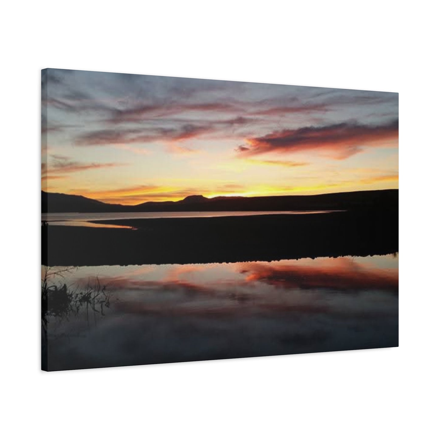 Montana Canyon Ferry Lake Sunset Canvas Wall Art, Serenity Decor, Gift for Nature Lovers, Home Decor, Outdoor Enthusiasts, Art Living Room, Bedroom