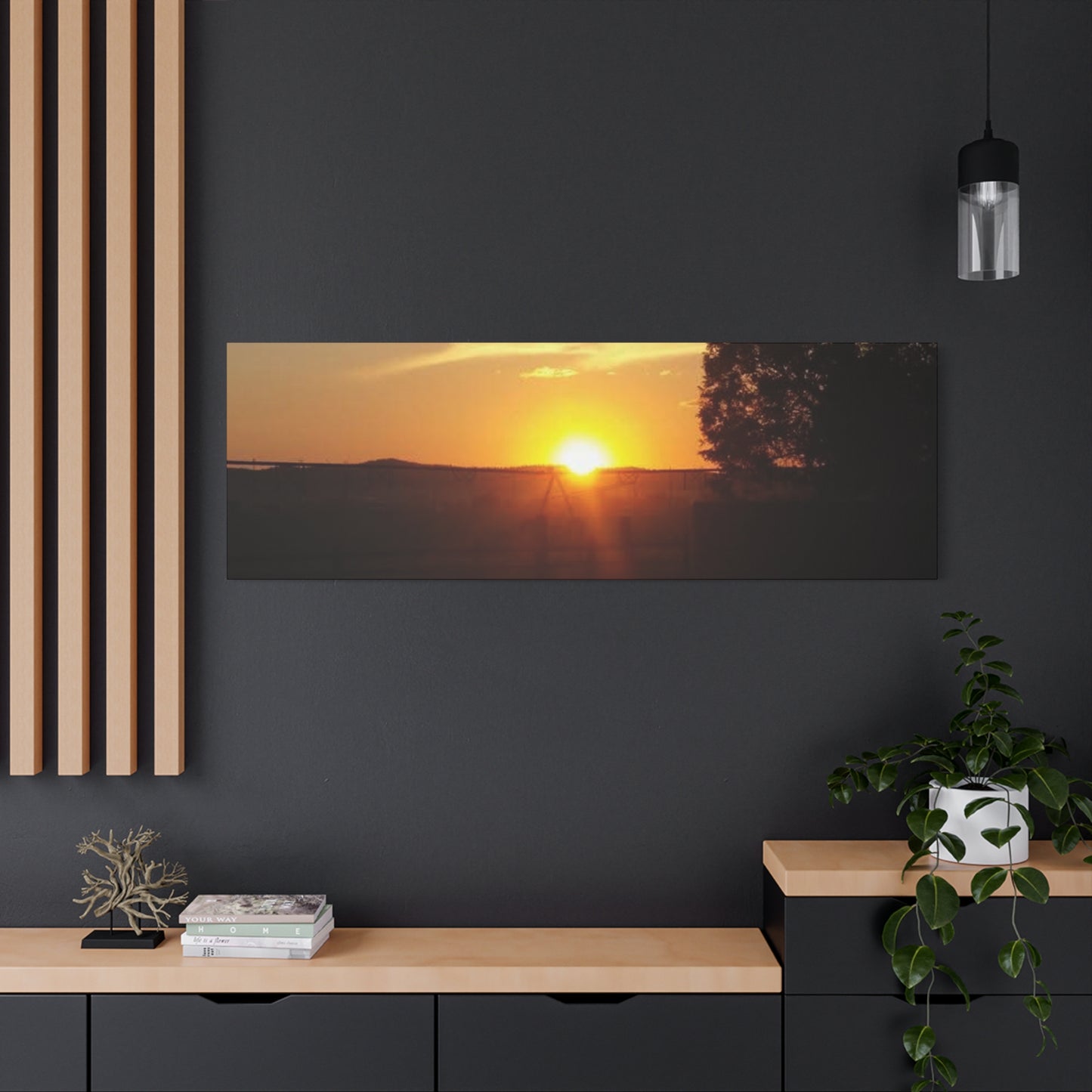 Montana Sunset Matte Canvas Art, Modern Home Decor, Wall Art, Gift for Nature Lovers, Art Print, Bedroom Decor, Landscape Photography