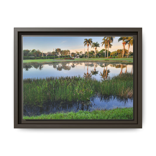 Framed Florida Art Print, Vibrant Wall Decor for Nature Lovers, Perfect for Home and Office, Gift for Art Enthusiasts, Multi-Color Canvas