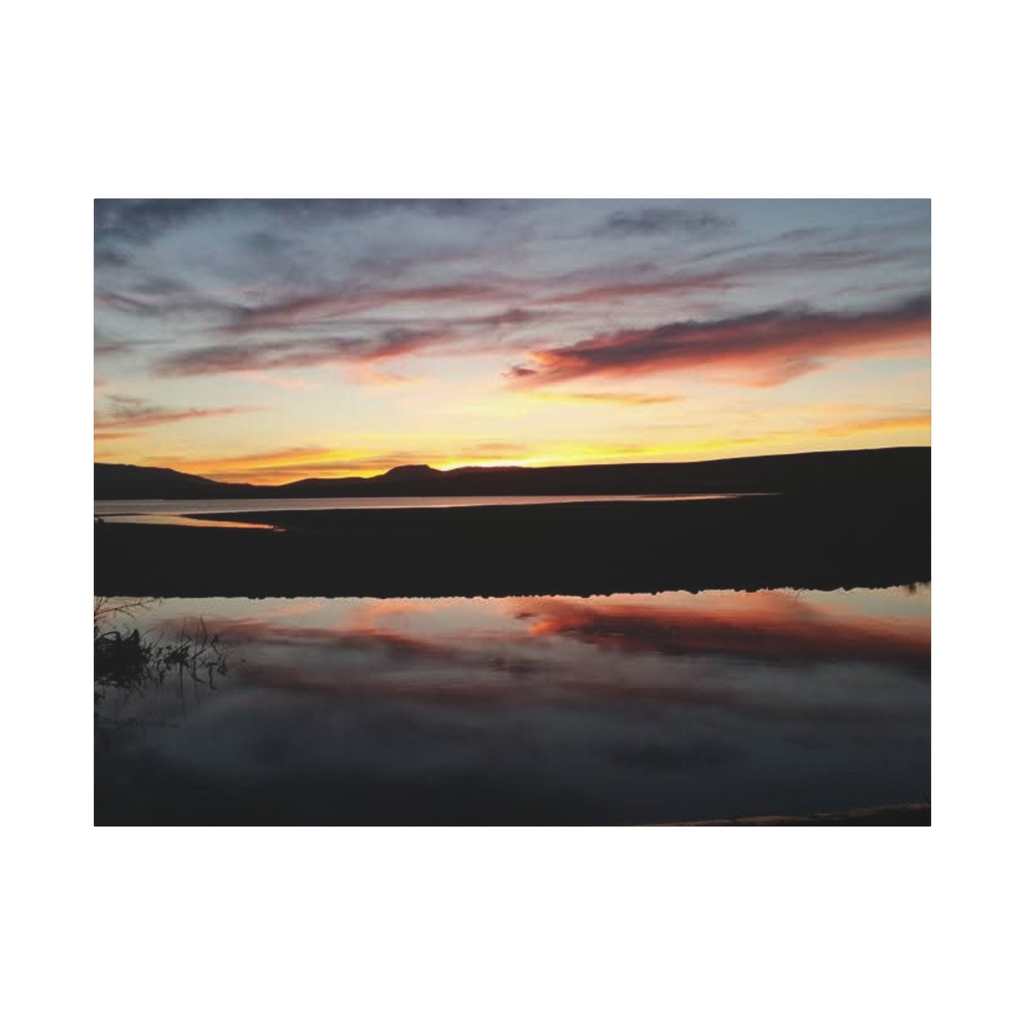 Montana Canyon Ferry Lake Sunset Canvas Wall Art, Serenity Decor, Gift for Nature Lovers, Home Decor, Outdoor Enthusiasts, Art Living Room, Bedroom