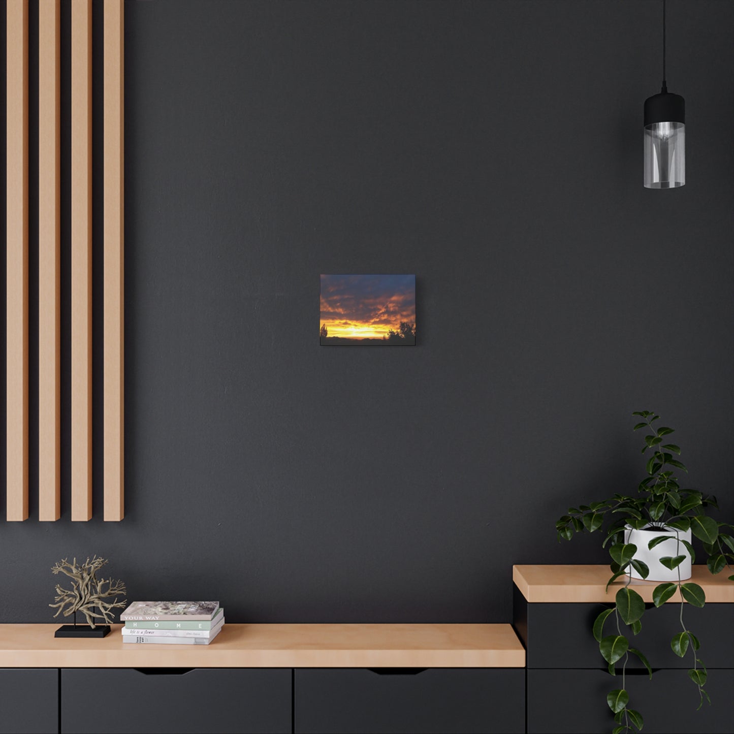 Montana Sunset Canvas Wall Art - Matte Stretched Print, 1.25" Deep