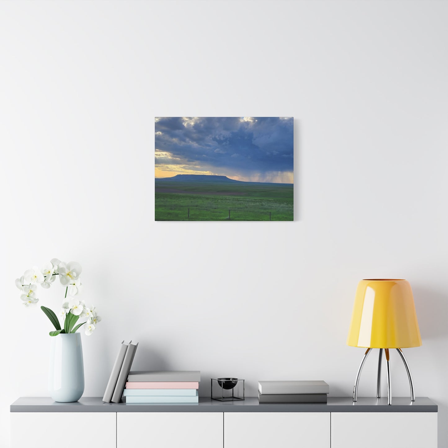 Square Butte Montana Storm Landscape Canvas Print, Nature Wall Art, Home Decor for Nature Lovers, Scenic Artwork