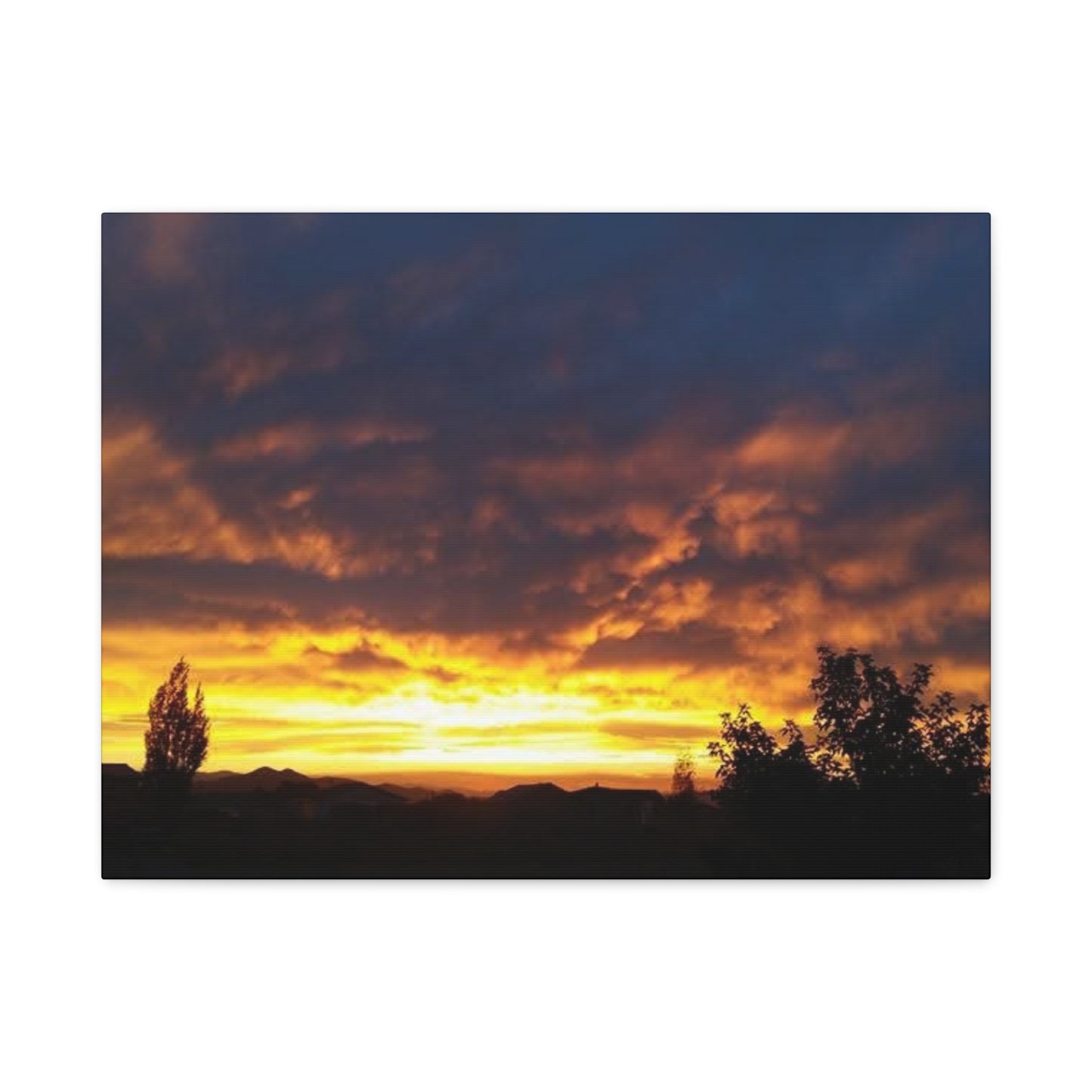 Montana Sunset Canvas Wall Art - Matte Stretched Print, 1.25" Deep
