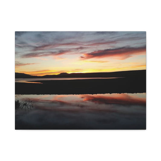 Montana Canyon Ferry Lake Sunset Canvas Wall Art, Serenity Decor, Gift for Nature Lovers, Home Decor, Outdoor Enthusiasts, Art Living Room, Bedroom
