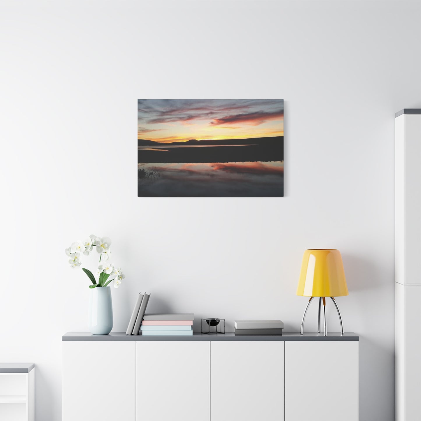 Montana Canyon Ferry Lake Sunset Canvas Wall Art, Serenity Decor, Gift for Nature Lovers, Home Decor, Outdoor Enthusiasts, Art Living Room, Bedroom