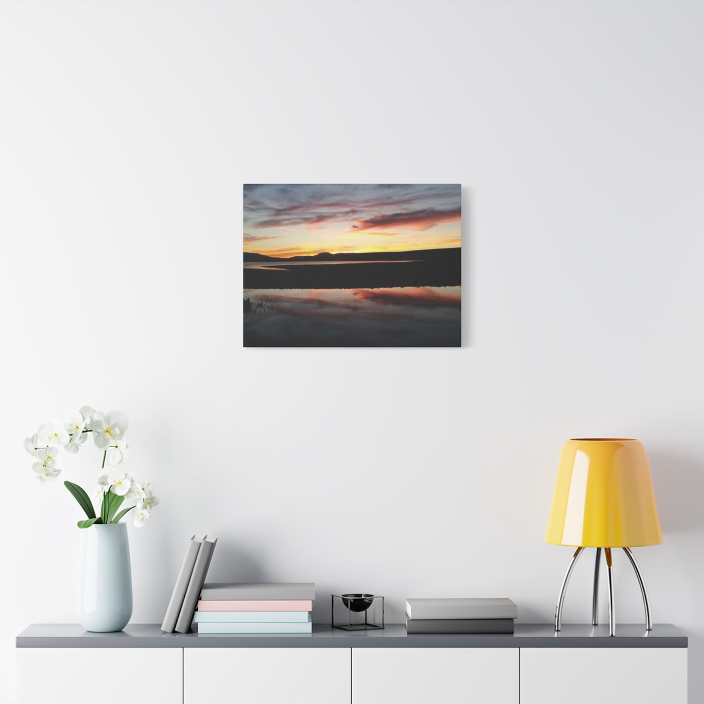 Montana Canyon Ferry Lake Sunset Canvas Wall Art, Serenity Decor, Gift for Nature Lovers, Home Decor, Outdoor Enthusiasts, Art Living Room, Bedroom