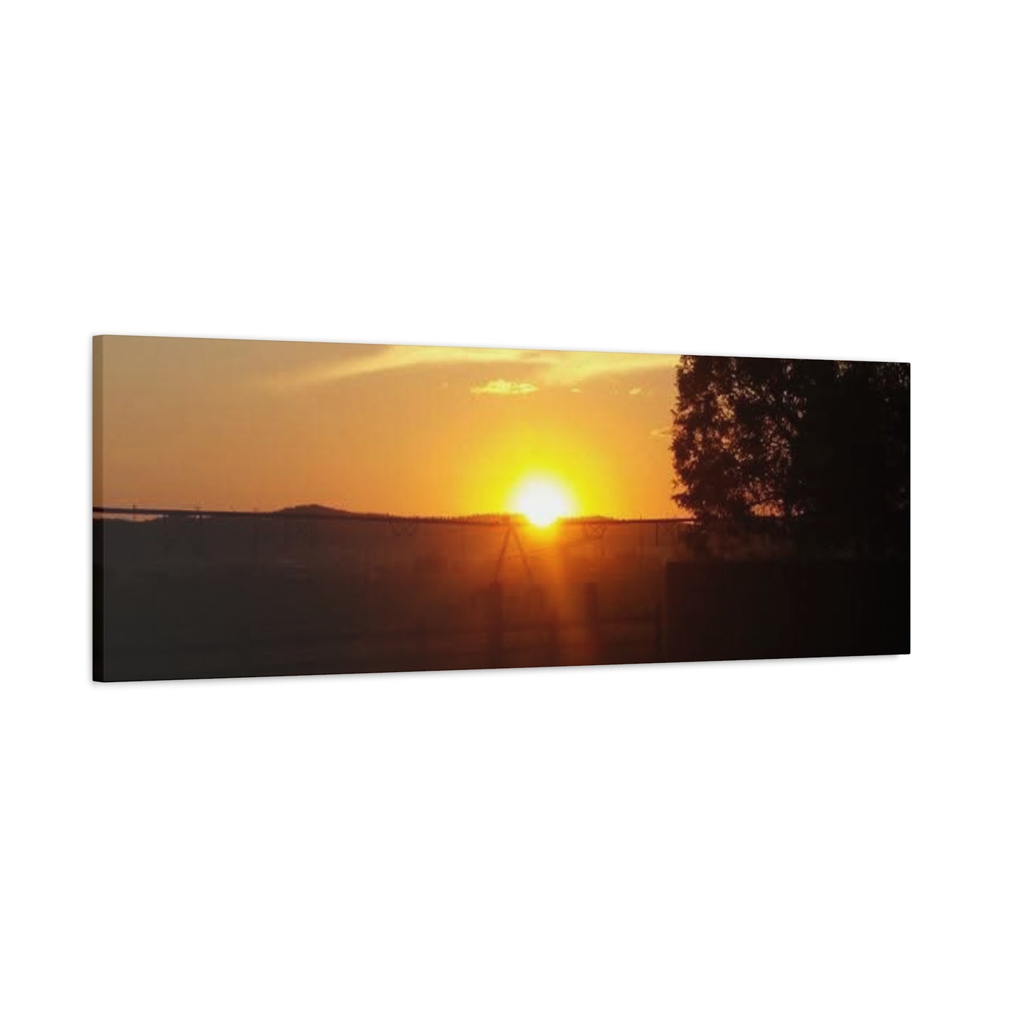 Montana Sunset Matte Canvas Art, Modern Home Decor, Wall Art, Gift for Nature Lovers, Art Print, Bedroom Decor, Landscape Photography