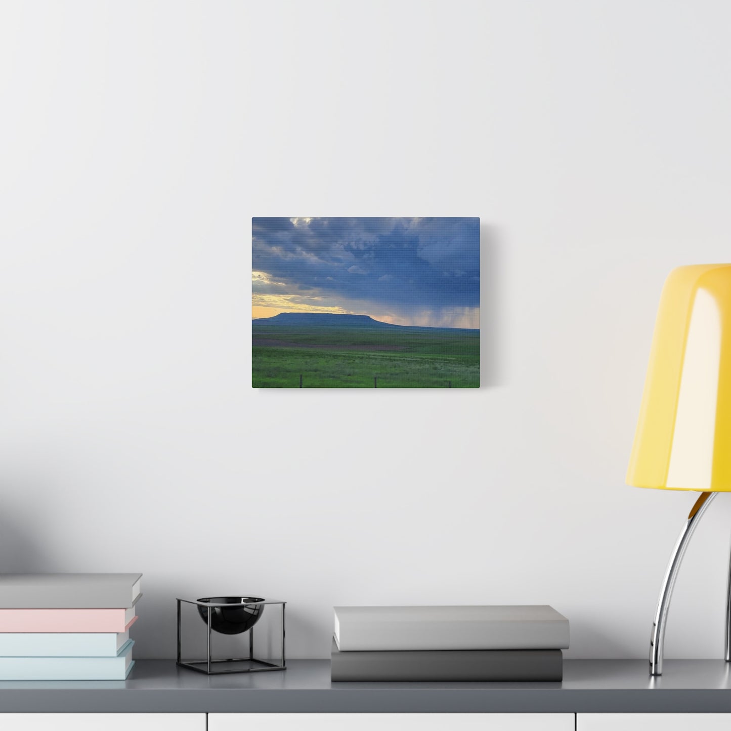 Square Butte Montana Storm Landscape Canvas Print, Nature Wall Art, Home Decor for Nature Lovers, Scenic Artwork