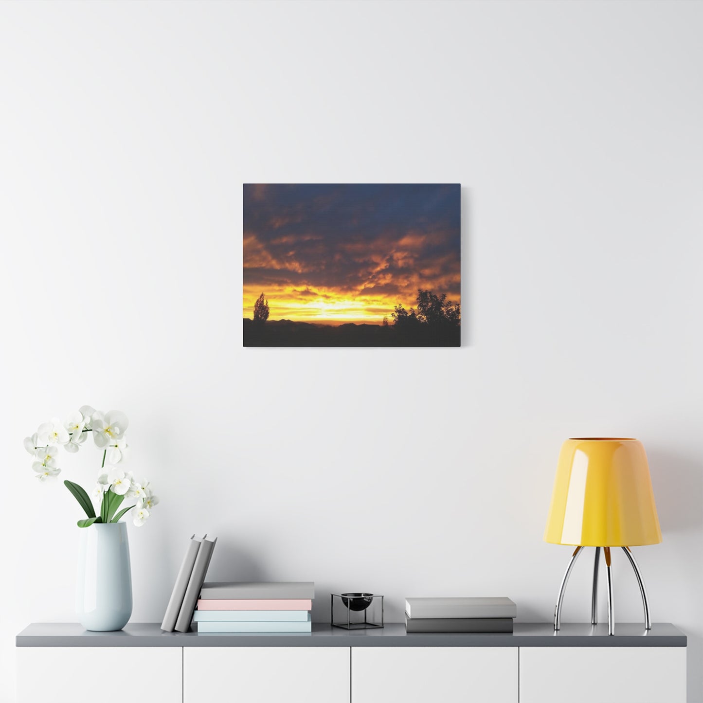 Montana Sunset Canvas Wall Art - Matte Stretched Print, 1.25" Deep