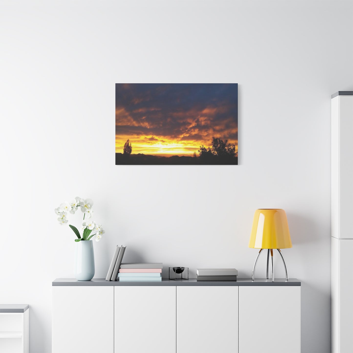 Montana Sunset Canvas Wall Art - Matte Stretched Print, 1.25" Deep