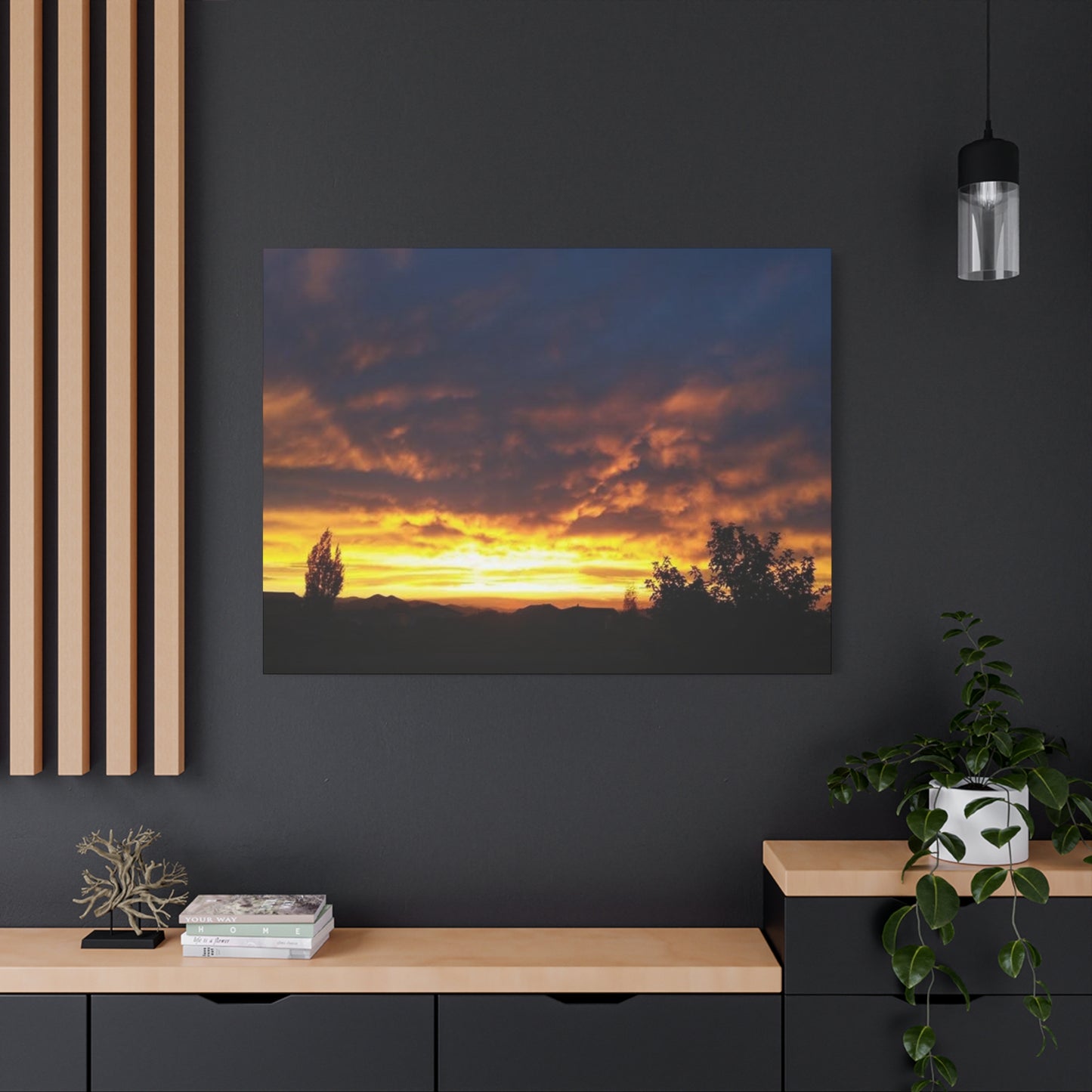 Montana Sunset Canvas Wall Art - Matte Stretched Print, 1.25" Deep