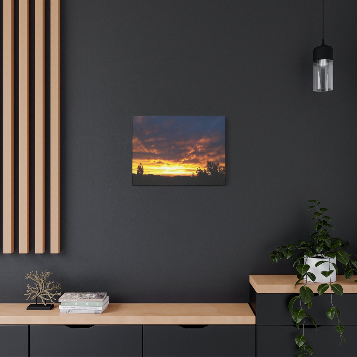 Montana Sunset Canvas Wall Art - Matte Stretched Print, 1.25" Deep