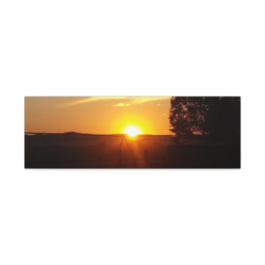 Montana Sunset Matte Canvas Art, Modern Home Decor, Wall Art, Gift for Nature Lovers, Art Print, Bedroom Decor, Landscape Photography