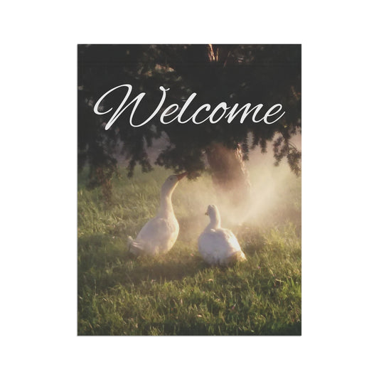 Welcome Duck Garden Banner | Cozy Outdoor Decor for Home