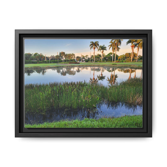 Framed Florida Art Print, Vibrant Wall Decor for Nature Lovers, Perfect for Home and Office, Gift for Art Enthusiasts, Multi-Color Canvas