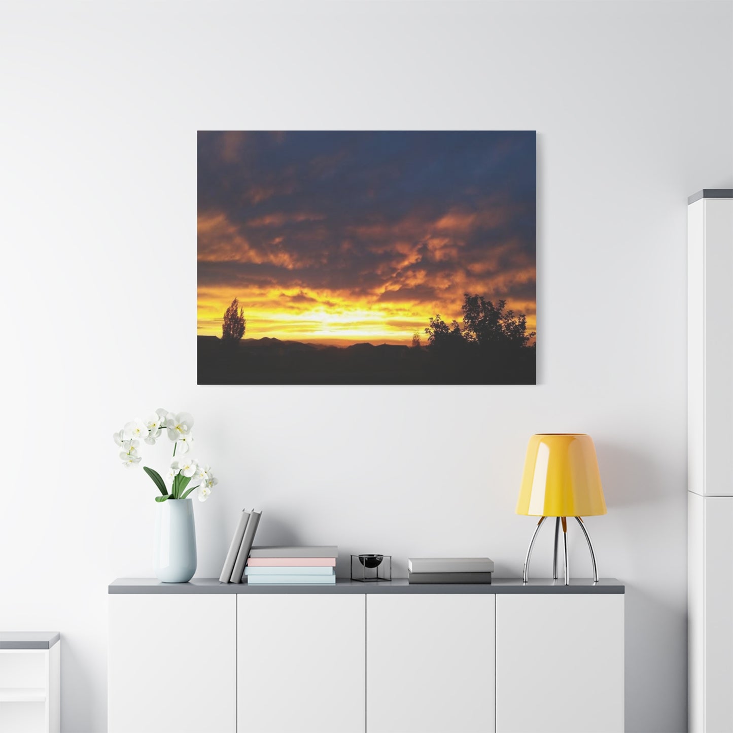 Montana Sunset Canvas Wall Art - Matte Stretched Print, 1.25" Deep
