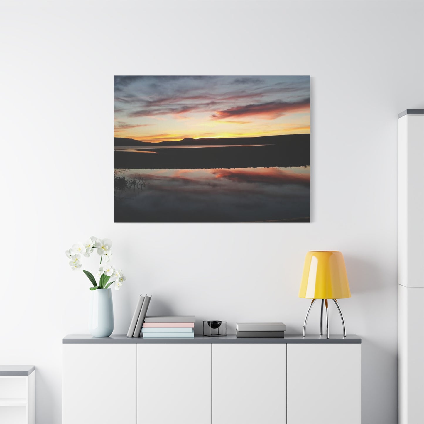 Montana Canyon Ferry Lake Sunset Canvas Wall Art, Serenity Decor, Gift for Nature Lovers, Home Decor, Outdoor Enthusiasts, Art Living Room, Bedroom
