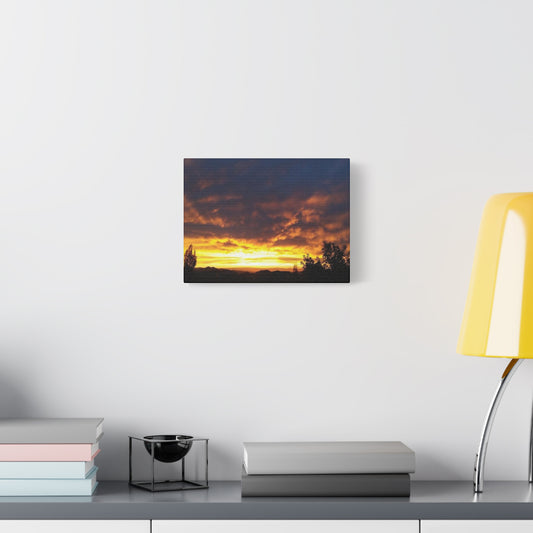 Montana Sunset Canvas Wall Art - Matte Stretched Print, 1.25" Deep