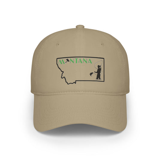 Montana Flyfishing Adventure Low Profile Baseball Cap - Outdoor Style
