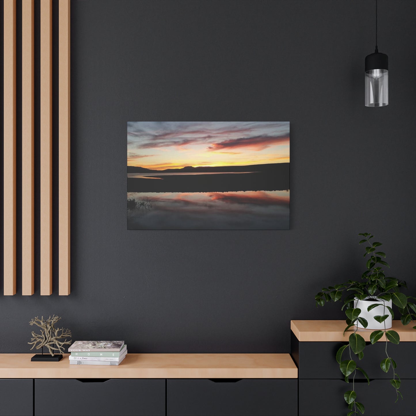Montana Canyon Ferry Lake Sunset Canvas Wall Art, Serenity Decor, Gift for Nature Lovers, Home Decor, Outdoor Enthusiasts, Art Living Room, Bedroom