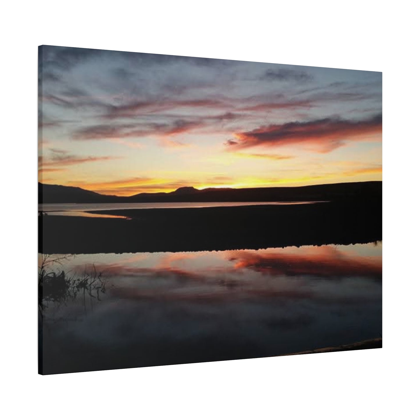 Montana Canyon Ferry Lake Sunset Canvas Wall Art, Serenity Decor, Gift for Nature Lovers, Home Decor, Outdoor Enthusiasts, Art Living Room, Bedroom