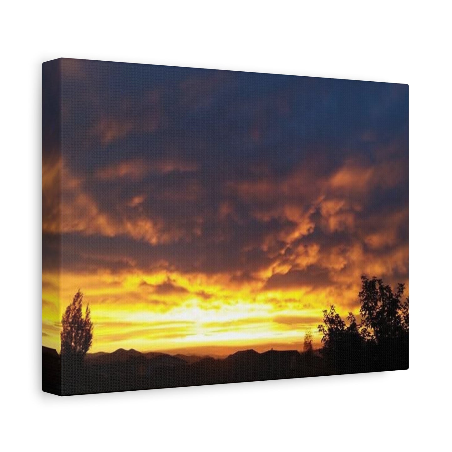 Montana Sunset Canvas Wall Art - Matte Stretched Print, 1.25" Deep